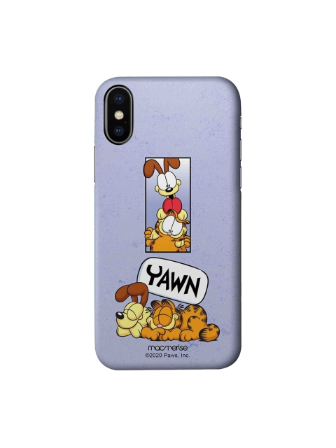

macmerise Mauve & Yellow Bff for Life Garfield iPhone XS Back Cover