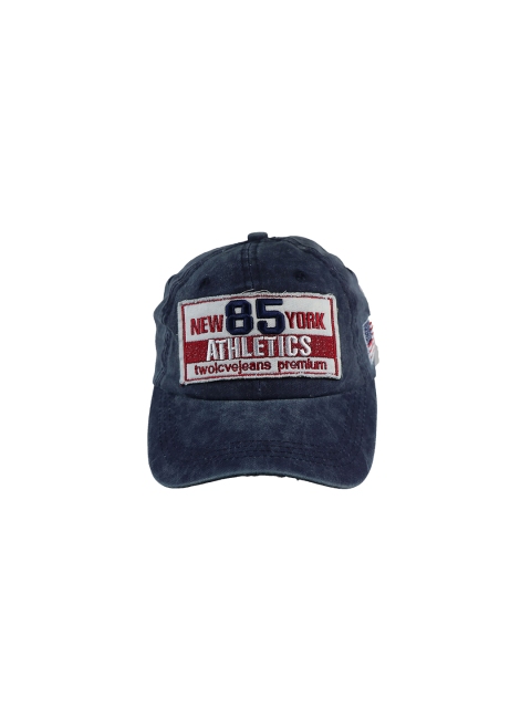 

iSWEVEN Unisex Blue & White Embroidered Snapback Cap