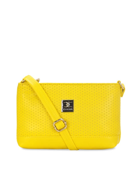

ESBEDA Yellow Self Design Sling Bag