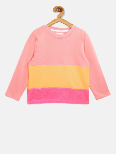 

Cherry Crumble Boys Pink & Yellow Colourblocked Sweatshirt