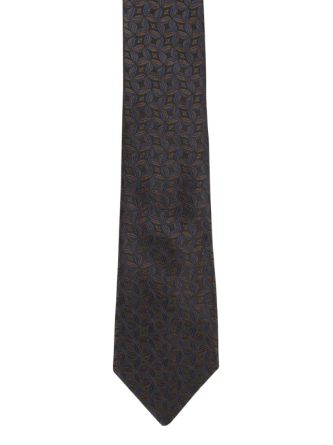 

Alvaro Castagnino Men Brown & Blue Printed Broad Tie