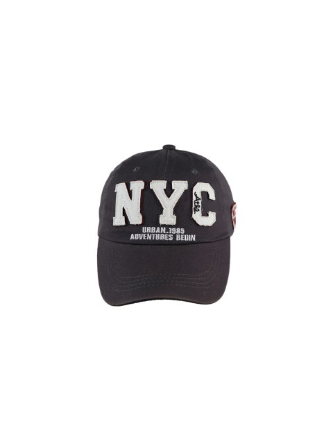 

iSWEVEN Unisex Black & White Embroidered Snapback Cap