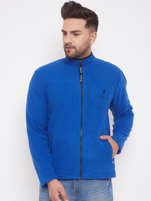 

HARBORNBAY Men Blue Solid Sweatshirt