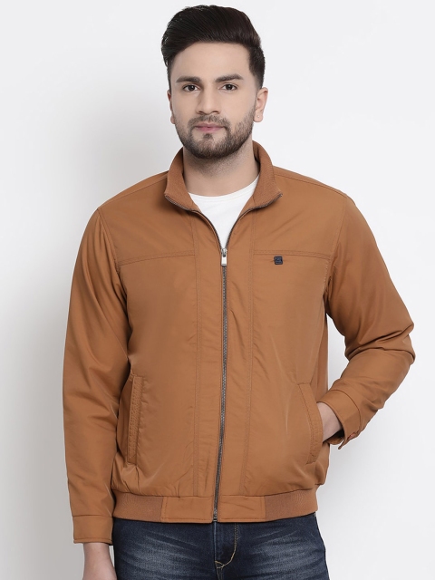 

COBB Men Khaki Solid Lightweight Open Front Jacket