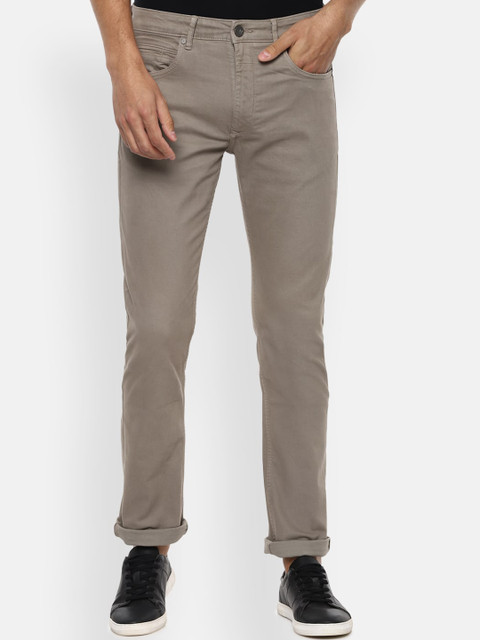 

Louis Philippe Jeans Men Beige Regular Fit Mid-Rise Clean Look Jeans