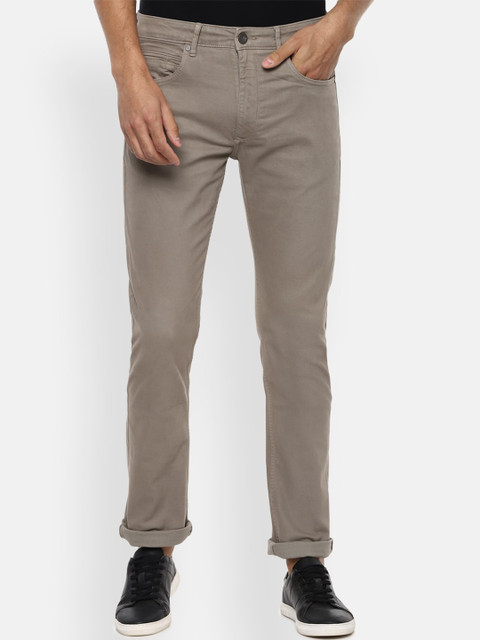 

Louis Philippe Jeans Men Beige Regular Fit Mid-Rise Clean Look Stretchable Jeans