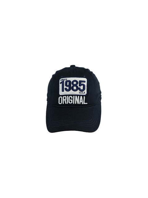 

iSWEVEN Unisex Blue & White Embroidered Adjustable Snapback Cap