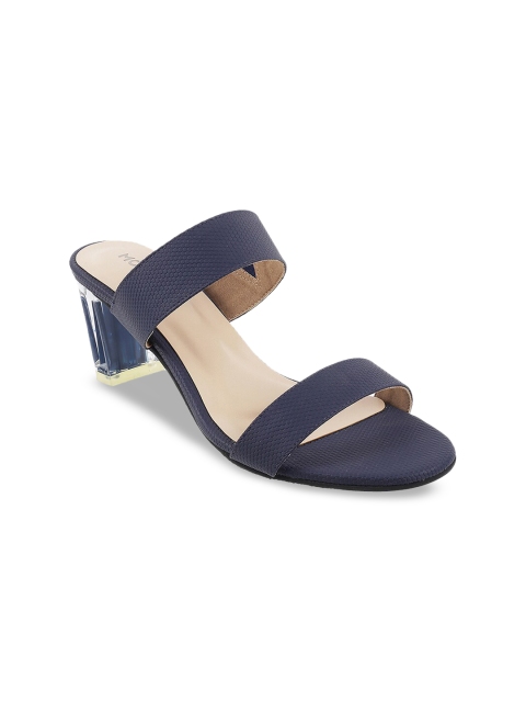 

Mochi Women Blue Solid Mules