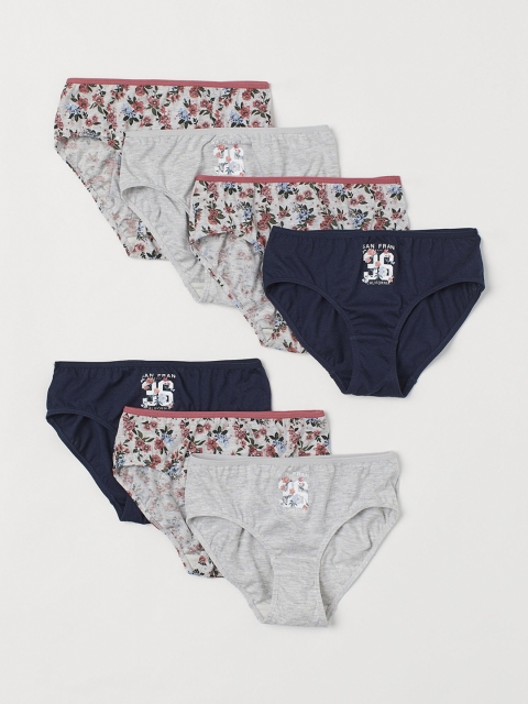 

H&M Girls 7-pack Cotton Briefs 0625216039, White