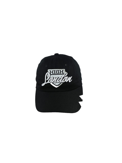 

iSWEVEN Unisex Black & White Embroidered Adjustable Snapback Cap