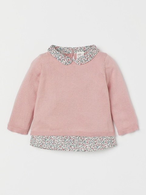

H&M Girls Pink Collared Jumper
