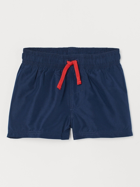 

H&M Boys Navy Blue Solid Swim Shorts