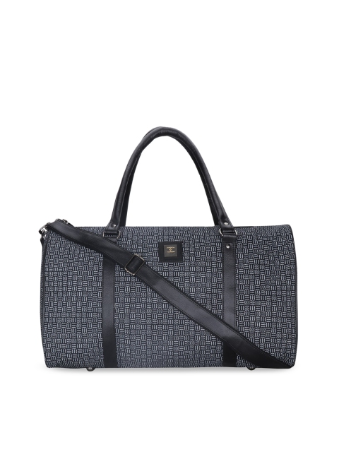 

ESBEDA Unisex Black & White Printed Duffel Bag