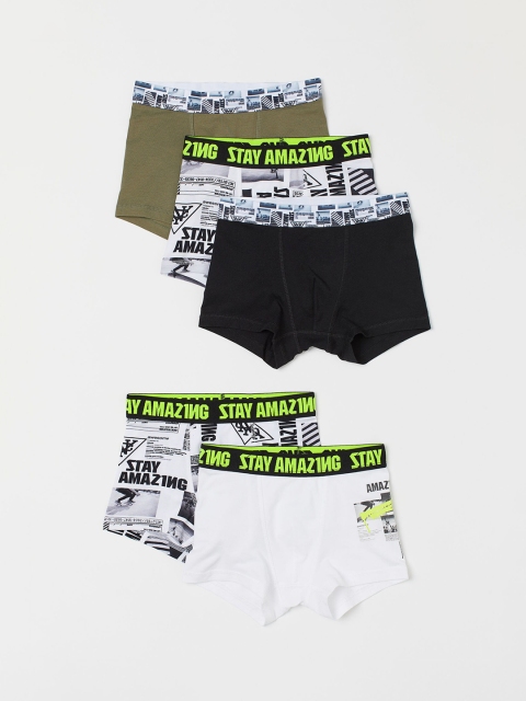 

H&M Boys Multicoloured 5-Pack Boxer Shorts 0767123027, Multi