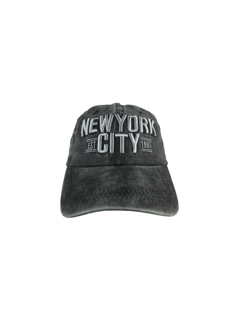 

iSWEVEN Unisex Black & White Embroidered Snapback Cap