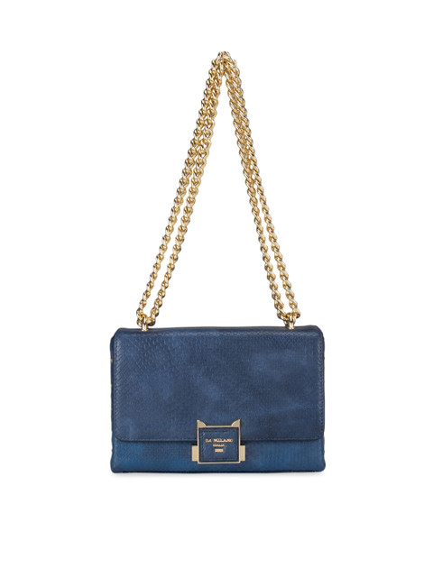 

Da Milano Blue Solid Leather Sling Bag