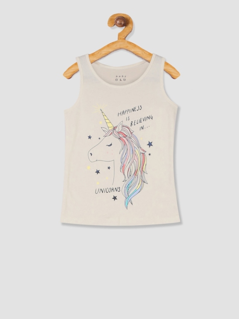 

GAP Girls Off-White Graphic Tank Top