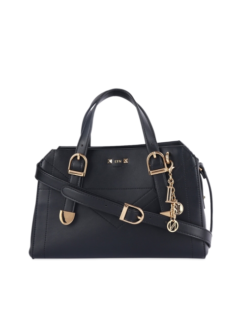 

LYN Black Solid Handheld Bag