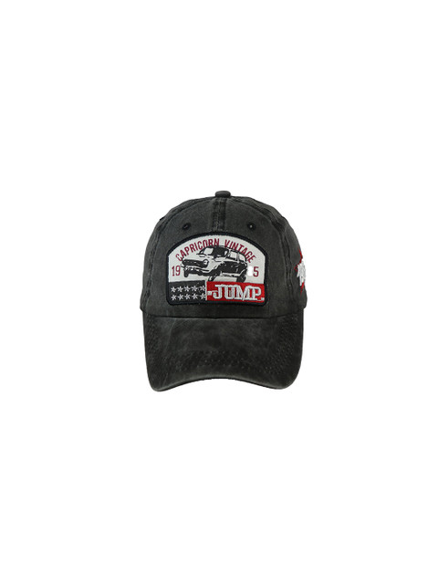 

iSWEVEN Unisex Black & White Embroidered Adjustable Snapback Cap