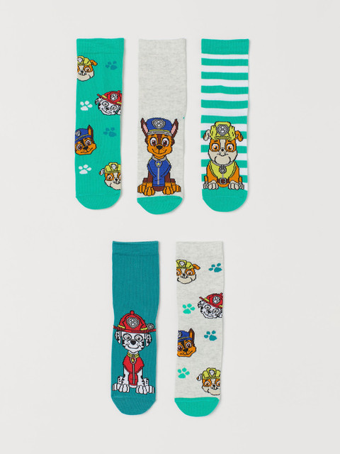 

H&M Boys Multicoloured 5-Pack Patterned Socks, Multi