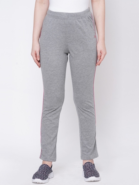 Sweet Dreams Women Grey Melange Solid Slim-Fit Track Pants