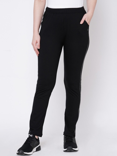

Sweet Dreams Women Black Solid Slim-Fit Track Pants