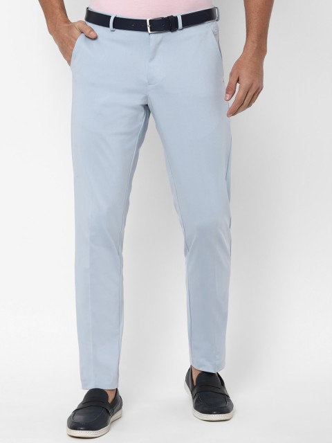 

Allen Solly Men Blue Slim Fit Solid Regular Trousers