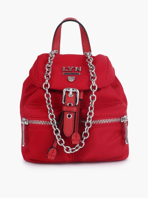 

LYN Red Solid Handheld Bag