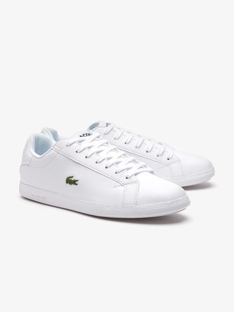 

Lacoste Men White Solid Sneakers