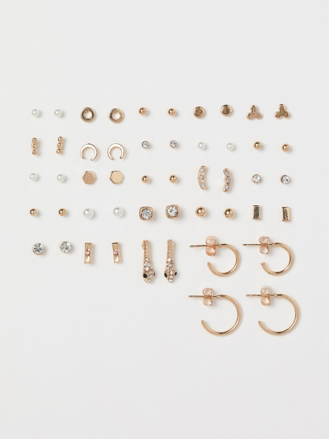 

H&M Women Gold-Toned 25 Pairs Earrings