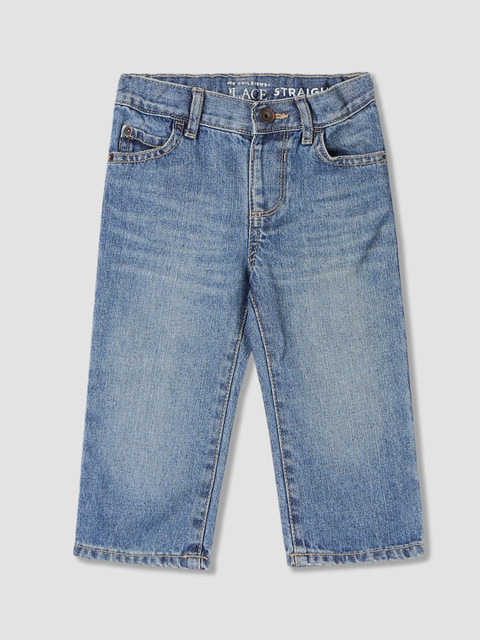 

The Childrens Place Boys Blue Regular Fit Mid-Rise Clean Look Jeans
