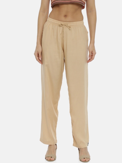 

Bitz Women Beige Solid Lounge Pants