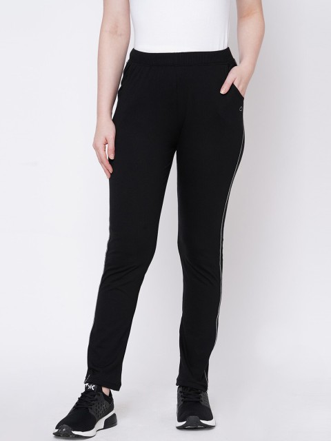 

Sweet Dreams Women Black Solid Slim-Fit Track Pants