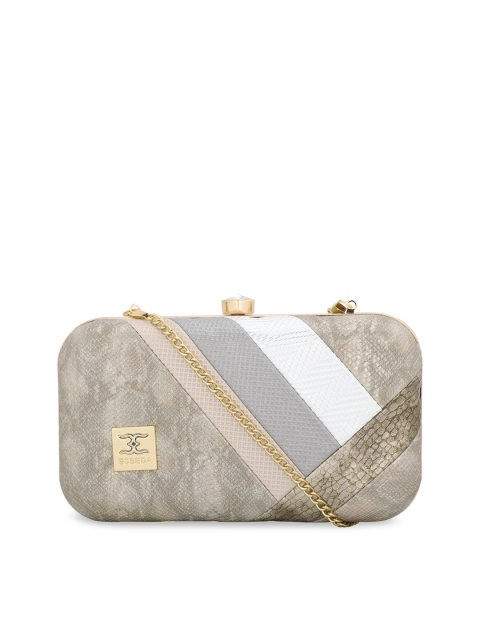 

ESBEDA Women Multicoloured Solid Glitter Box Clutch, Multi
