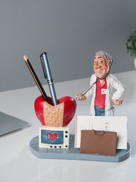 

Bigsmall Red & White Doctor Desk Pen Case