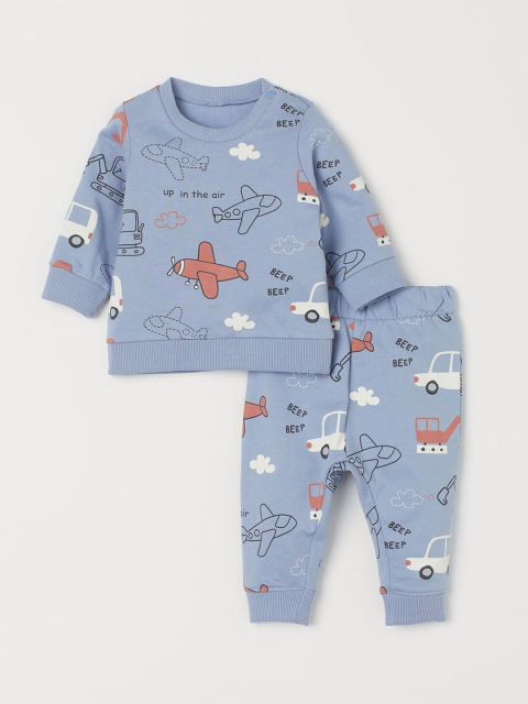 

H&M Boys Blue & White 2-Piece Sweatshirt Set