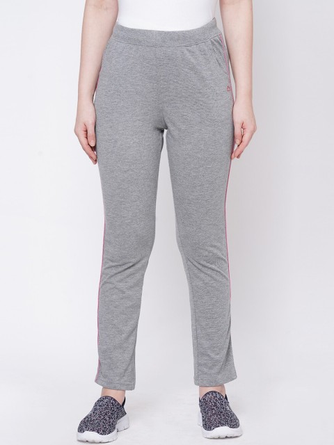 

Sweet Dreams Women Grey Melange Solid Slim-Fit Track Pants