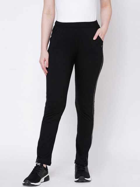 

Sweet Dreams Women Black Solid Slim-Fit Track Pants
