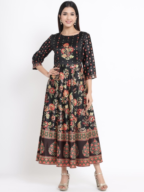 

Juniper Women Black Printed Maxi Dress
