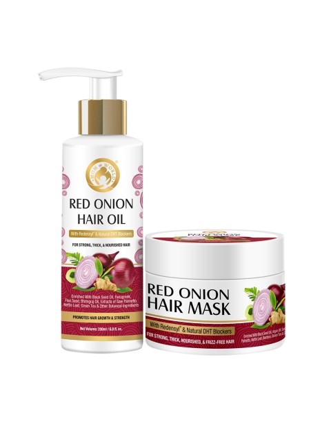 

Mom & World Red Onion Hair Oil & Hair Mask 400ml, White