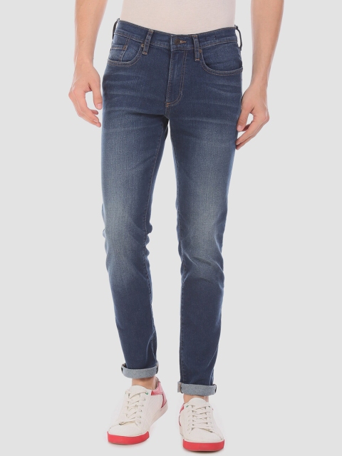 

GAP Men Blue Slim Fit Mid-Rise Whiskered Clean Look Stretchable Jeans