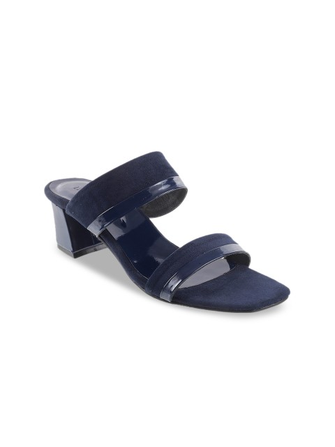 

Mochi Women Blue Solid Block Heels