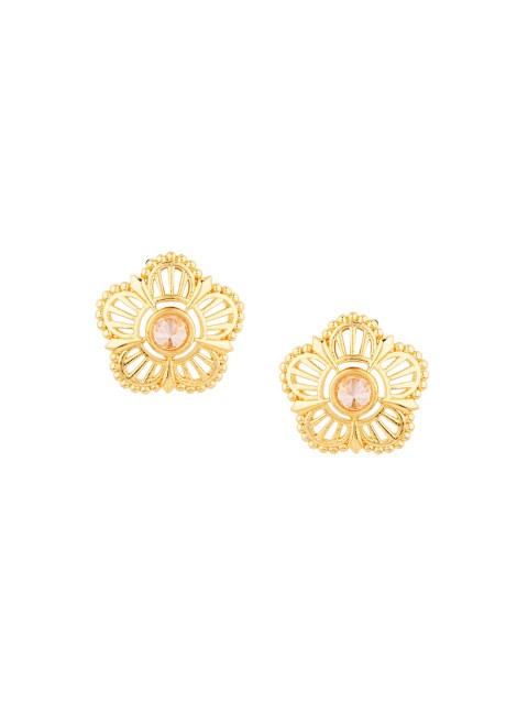 

Voylla Gold-Plated Floral Studs