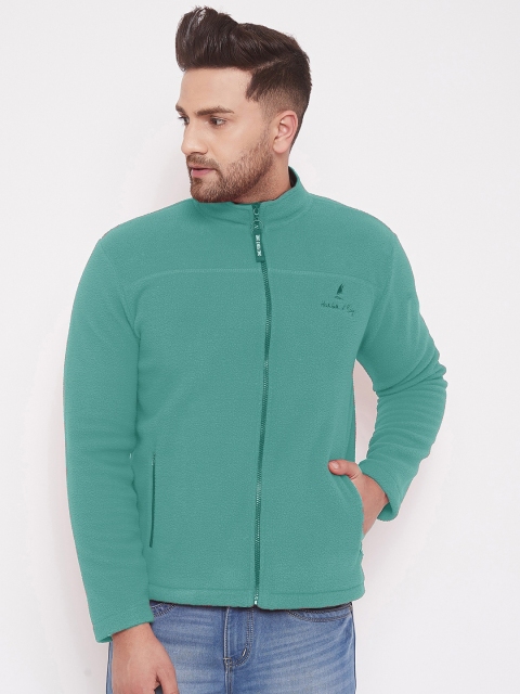 

HARBORNBAY Men Sea Green Solid Sweatshirt