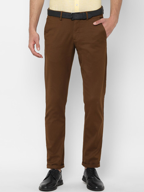 

Allen Solly Men Brown Slim Fit Solid Regular Trousers