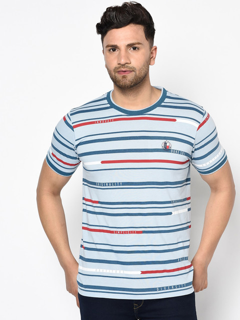 

Duke Men Blue Solid Round Neck T-shirt