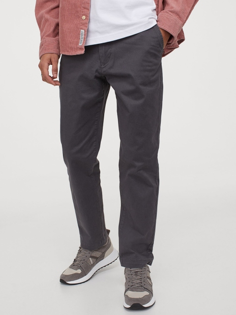 

H&M Men Grey Slim Fit Chinos
