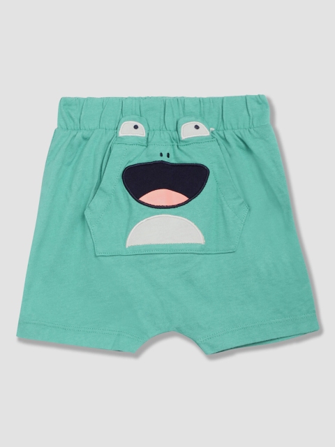 GAP Boys Green Printed Regular Fit Shorts