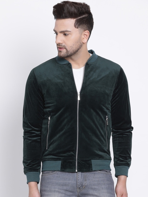 

SWISS MILITARY Men Green Colourblocked Bomber