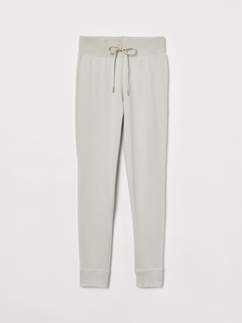 

H&M Women Beige Solid Cotton-Blend Joggers